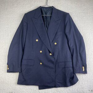 Kiton Napoli 100% Cashmere Blazer Size 42 (52 EUR) Blue L'Uomo Montreal Read*
